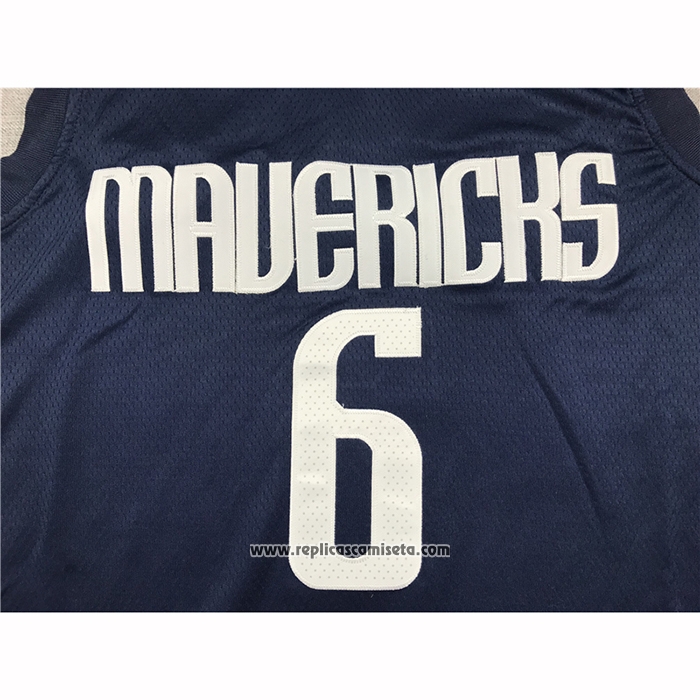 Camiseta Dallas Mavericks Kristaps Porzingis #6 Statement 2019-20 Azul
